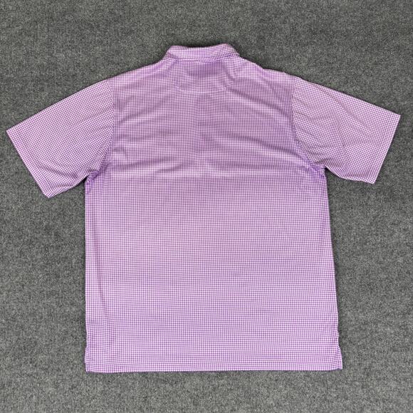 Donald Ross Polo Shirt Size Medium Purple w/Club LOGO Windmill - Picture 8 of 9